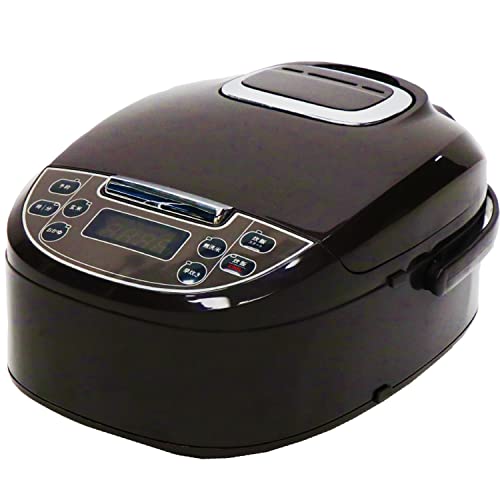 東京Deco 多機能 炊飯器 5合炊き マイコン式 ダークブラウン 2～4人用 極厚釜 スチーム皿付き 6種類の充実のメニュー(白米 早炊き 無洗米 玄米 おかゆ 保温) 12時間保温 一人暮らし サポート 炊飯器 調理鍋 独り暮らし 3 5.5 1 独り暮らし ih 合 升 d000